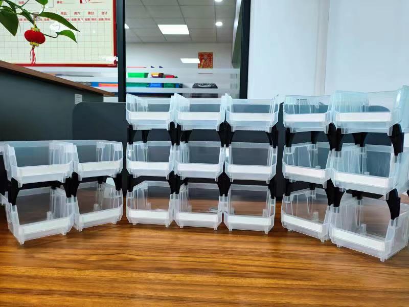 Transparent V2 Parts Bin 12 Pieces 200*130*110MM Stackable Combinable ...