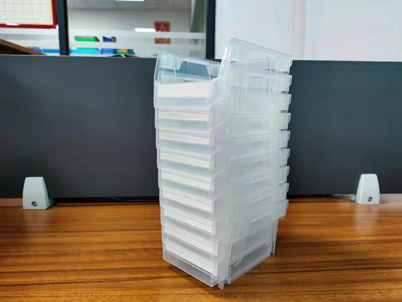 Transparent V2 Parts Bin 12 Pieces 200*130*110MM Stackable Combinable ...