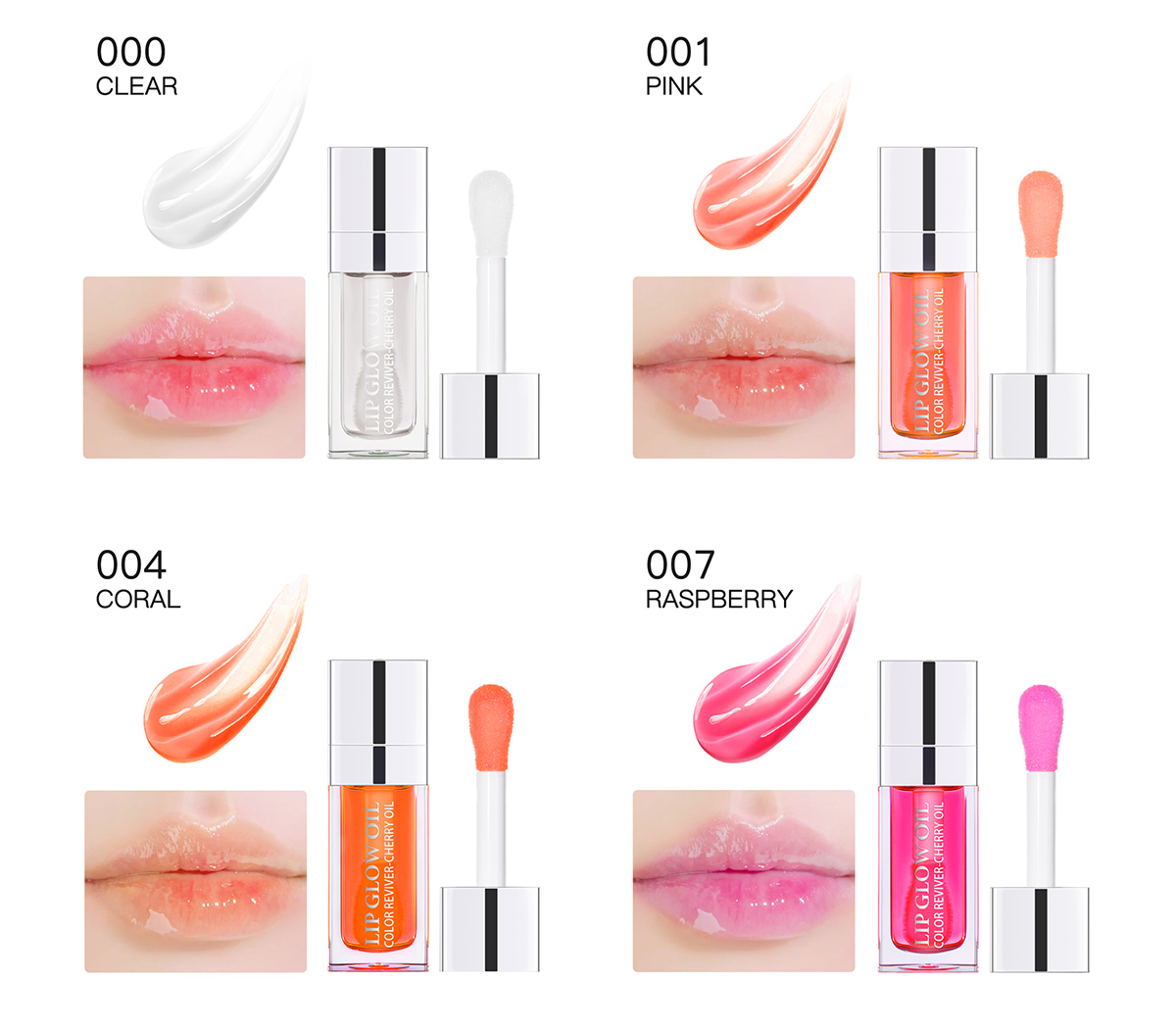 Ibcccndc 8 Color Lip Oil Plumping Crystal Jelly Moisturizing Lip Gloss