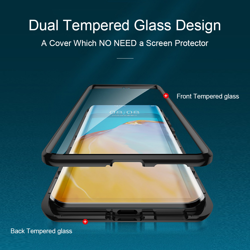 Luxury Magnetic Case for Nothing Phone 1 Cover Metal Frame Bumper ...