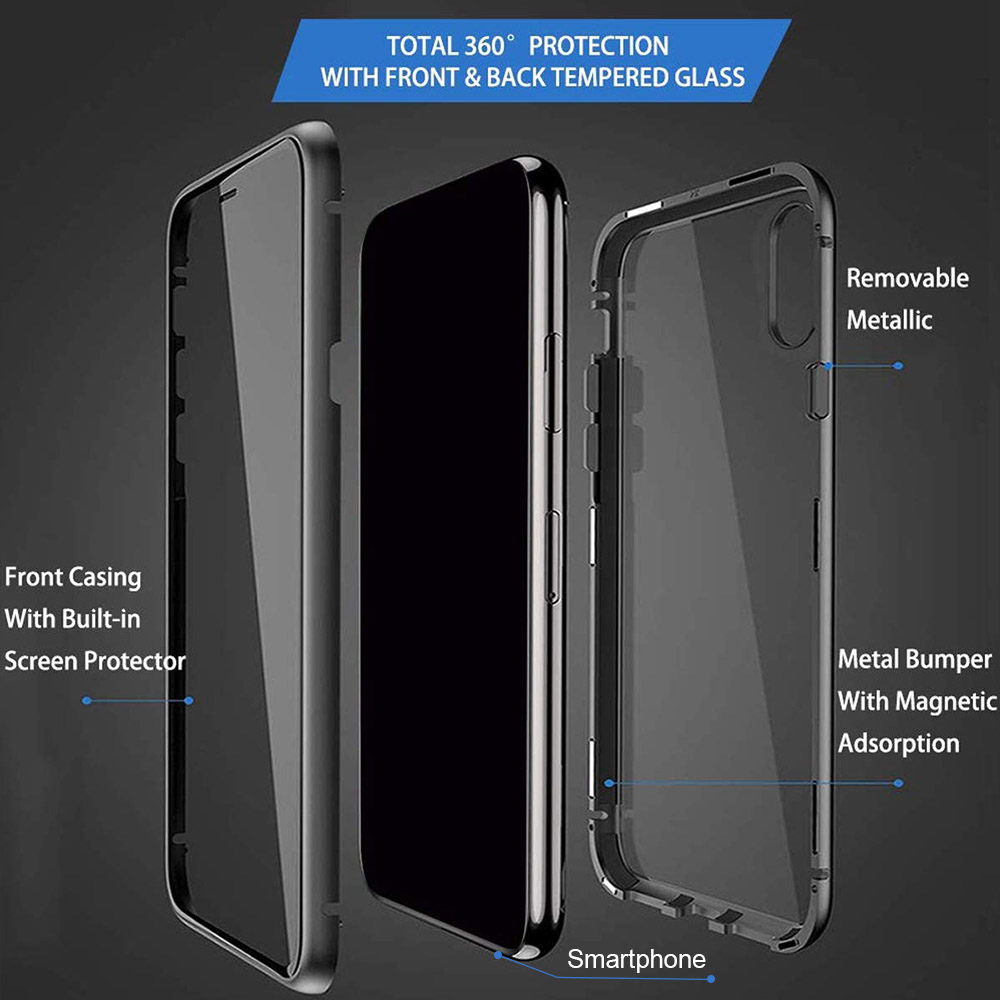 Luxury Magnetic Case for Nothing Phone 1 Cover Metal Frame Bumper ...