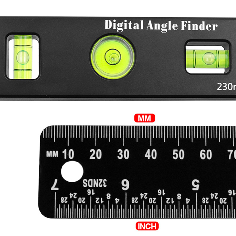 KIPRUN Digital Angle Finder, 4 in 1 Digital Protractor Ruler Level Tool ...