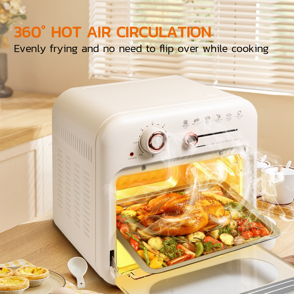 KADONIO 18L Air Fryer Oven Oil-Free Multifunction Electric Double Layer ...