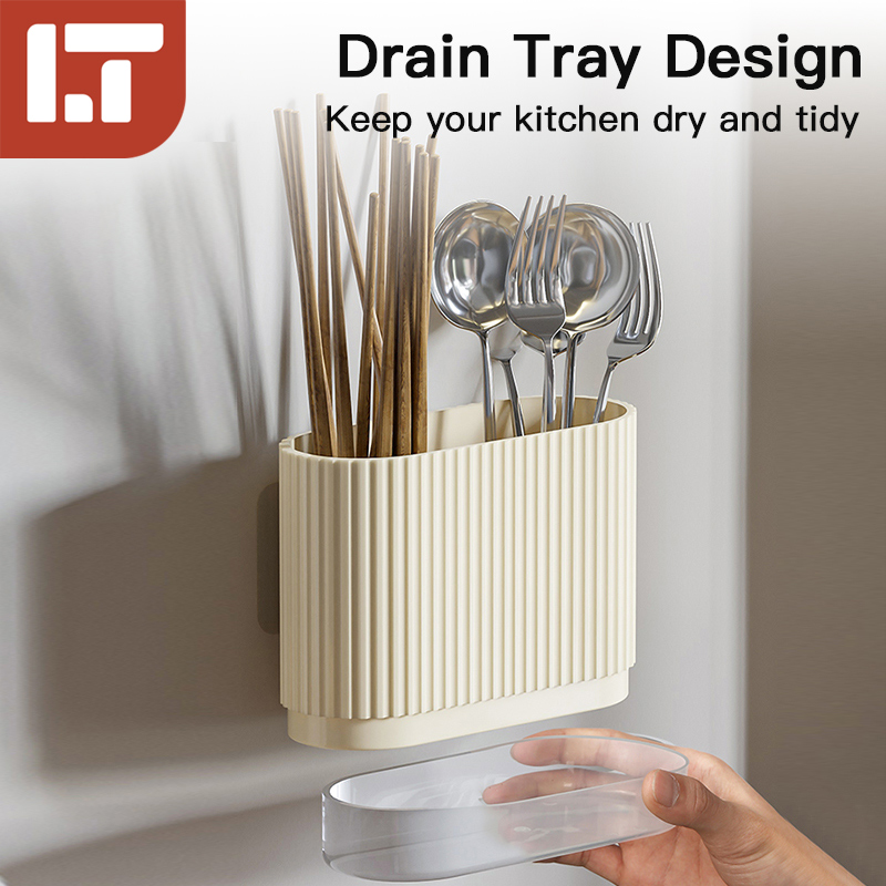 Cutlery Holder 360° Rotating Multifuntion Plastic Knife Rack Chopstick ...