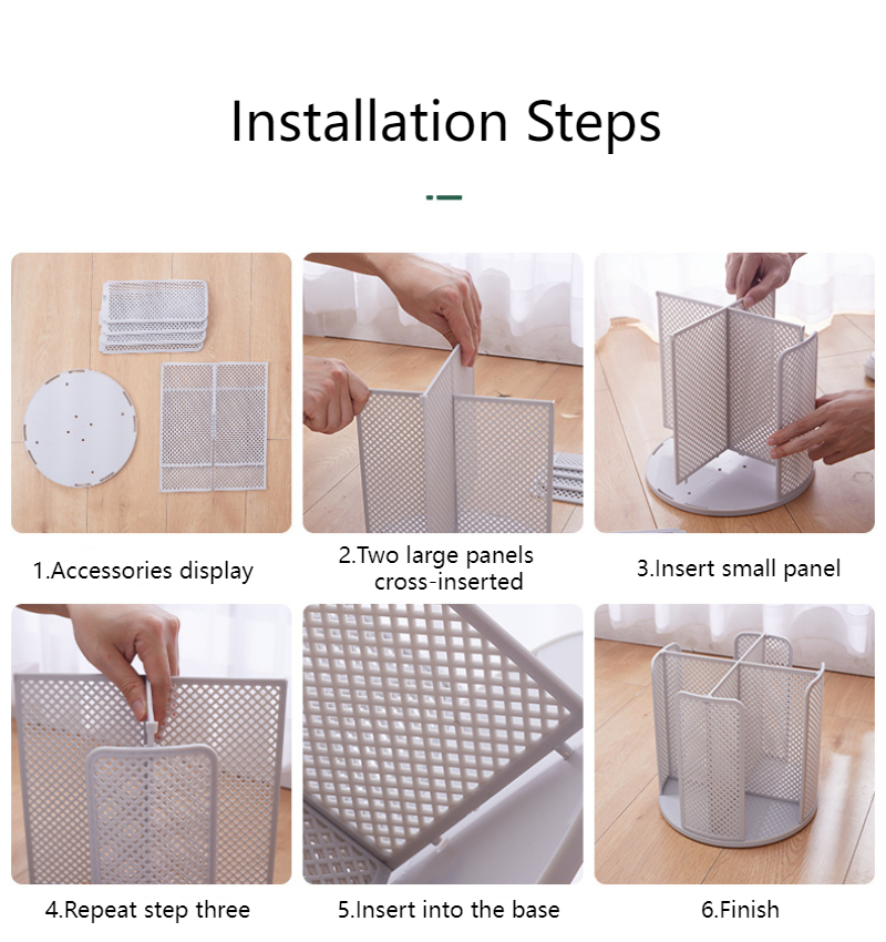 Cup Storage Rack 360° Desktop Rotating Compartment Rack Disposable Cup ...
