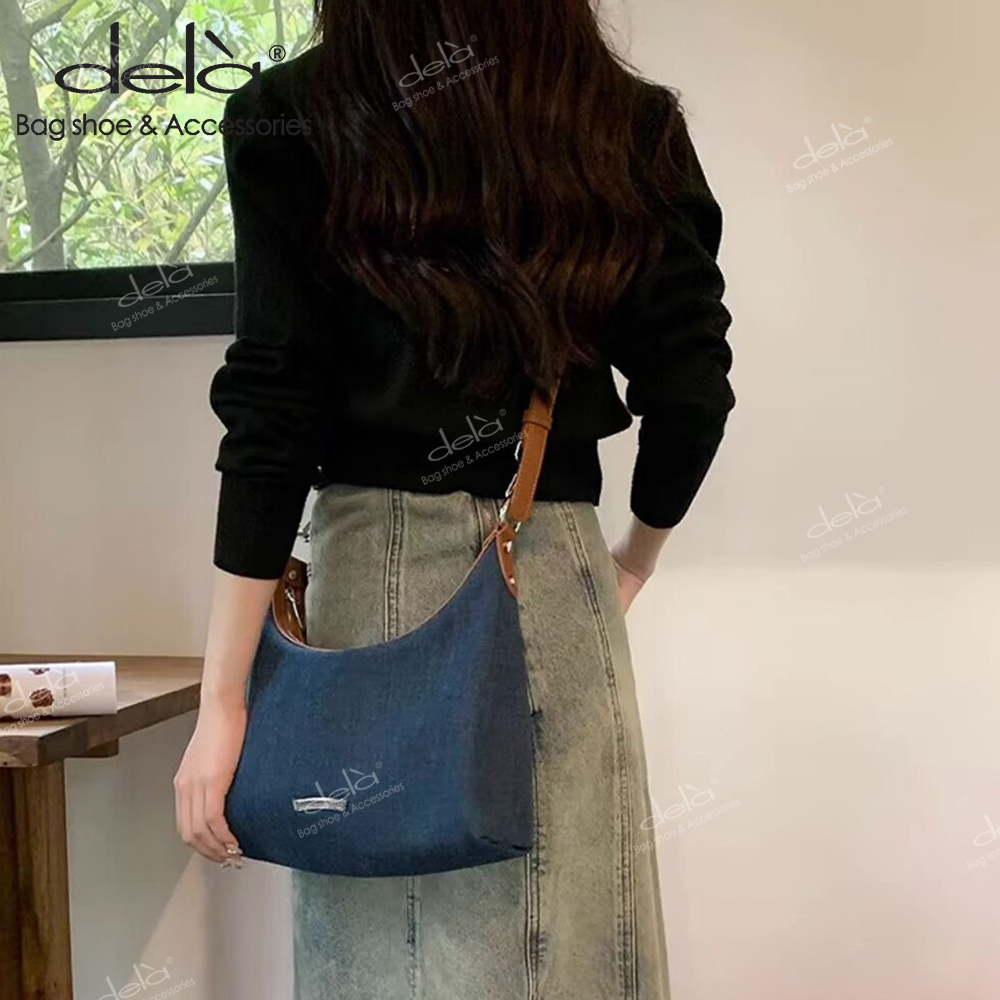 Dela 2023 new large-capacity tote bag retro high-end armpit bag fashion ...