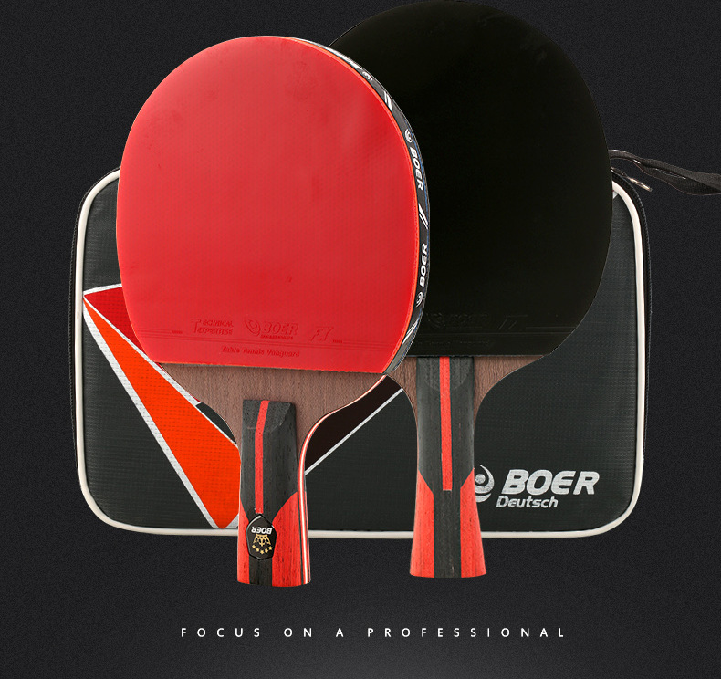 Original Boer Table Tennis Racket Finished Pingpong Rackets Three ...