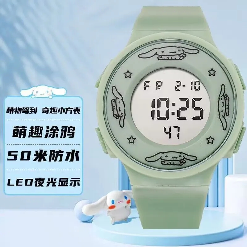 New Student Sanrio Electronic Watch Children Girls Students Kuromi ...