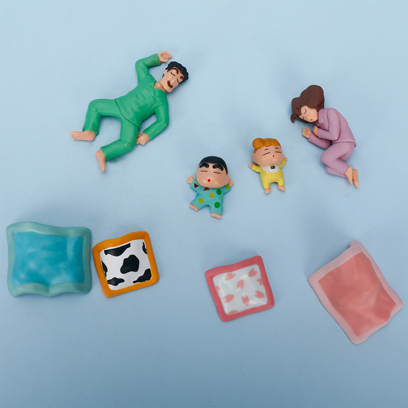 4Pcs Yoshito Usui Anime Crayon Shin-chan Figure Nohara Shinnosuke ...