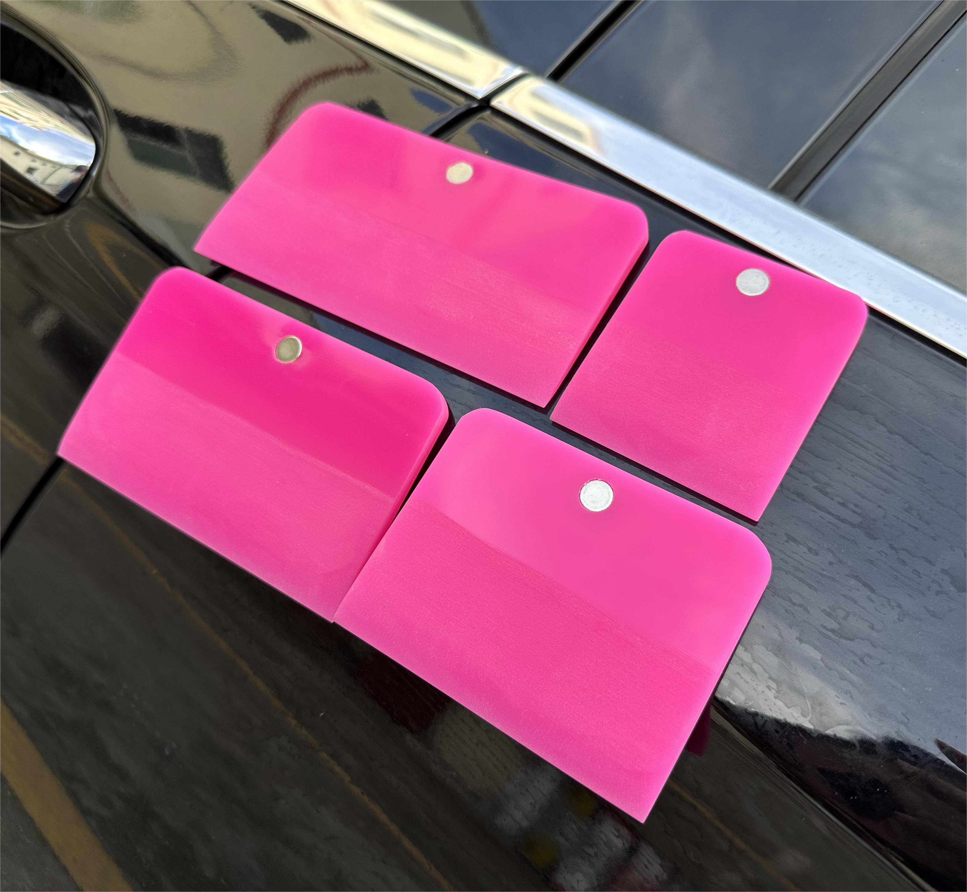 KTM Soft PPF Magnetic Pink Scraper Set Window Cleaning Sticker Removal ...