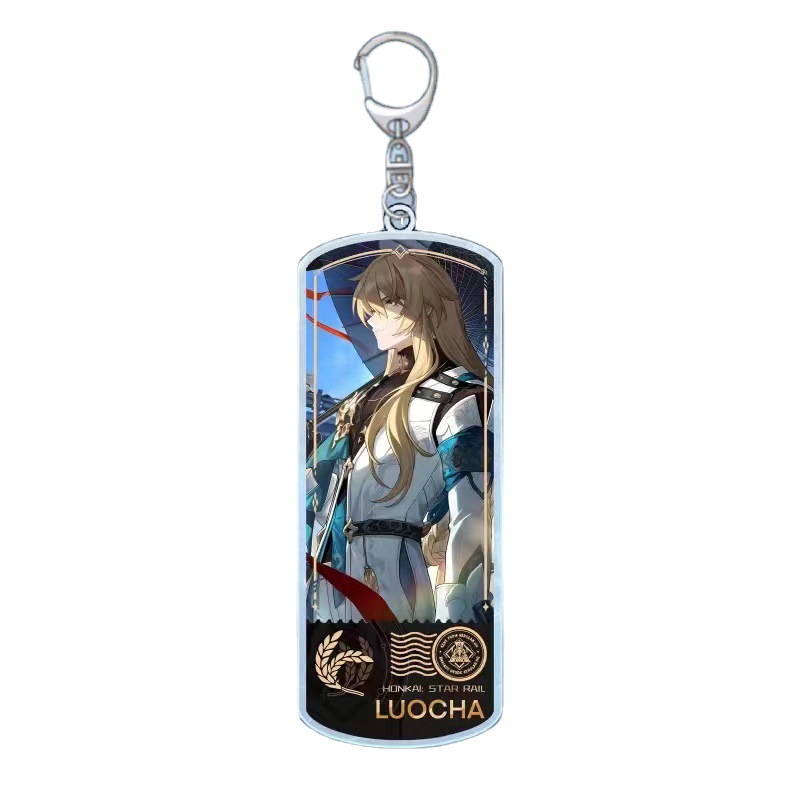 Honkai Star Rail Keychain 4mm Thick Kafka Clara Silver Key Ring Pendant ...