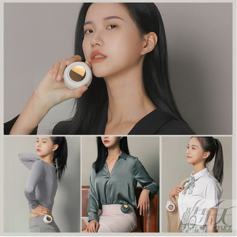 3 Colors Portable Button 360 Degree Wind Direction Bladeless Push ...