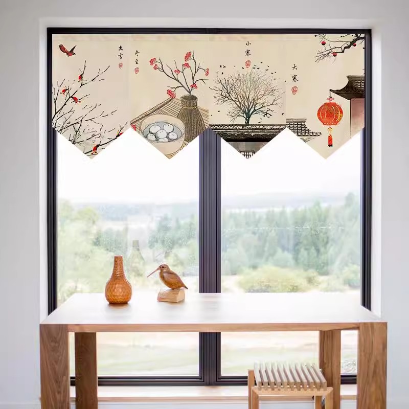 Kitchen Restaurant Shop Commercial Curtain Pennant Curtain Short ...