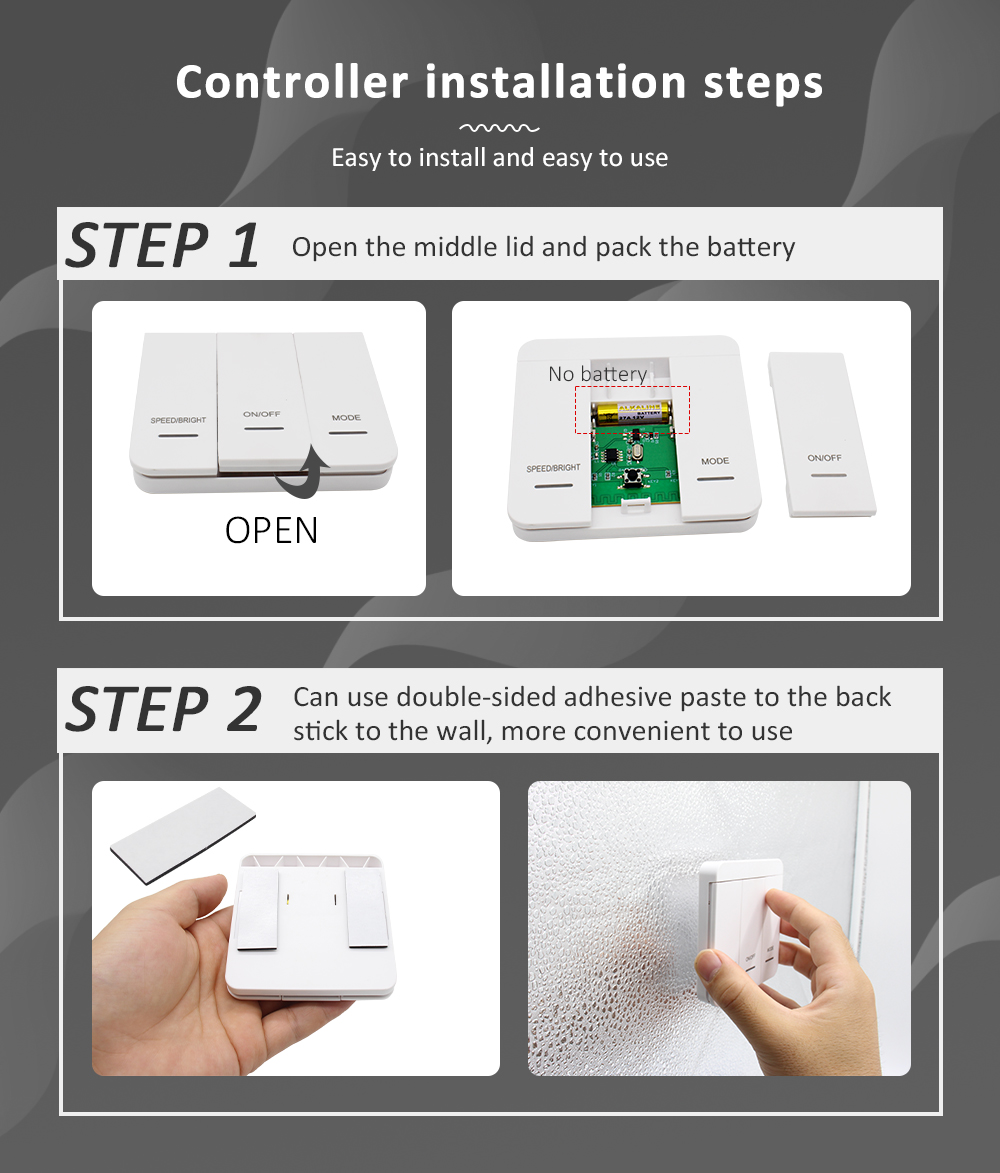 thumbnail image 2 of WS2811 COB Running Water Flowing LED Strip Light With Wireless Remote - 24V - Indoor/Outdoor 2 of 6