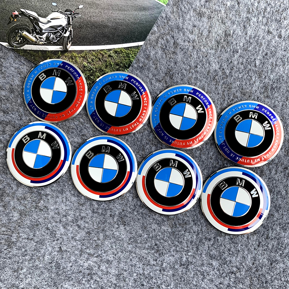 4PCS BMW Aluminum Motorcycle Handguard Reflective Sticker Windshield ...