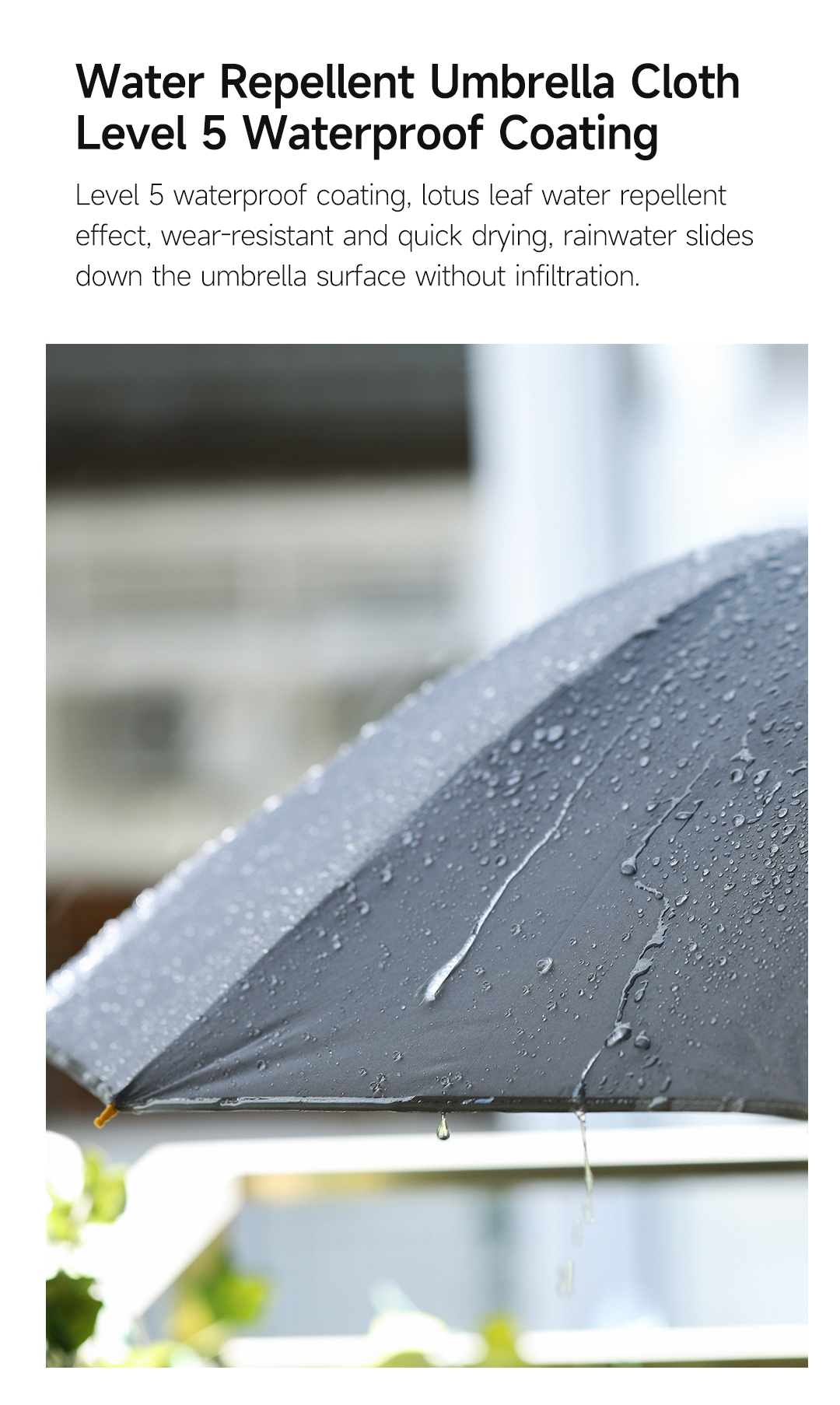 Gadgetoo Xiaomi Konggu Mechanical Automatic Reverse Folding Umbrella With Reflective Strip - 10 Bones