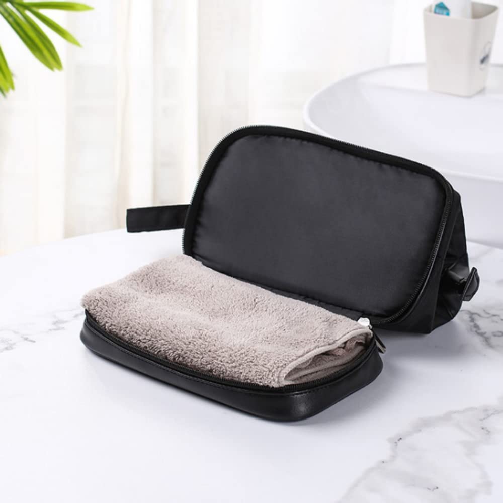Toiletry Bag Travel Waterproof Cosmetic Bag Bathroom Shower Organizer for Men and Women, black ...