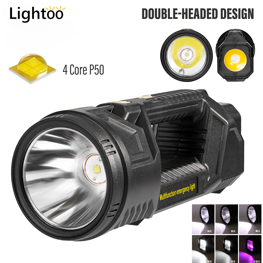 Portable Light Spotlights LED Flashlight with Warm Light torch light ...