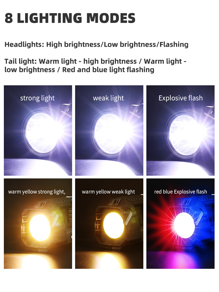 Portable Light Spotlights LED Flashlight with Warm Light torch light ...