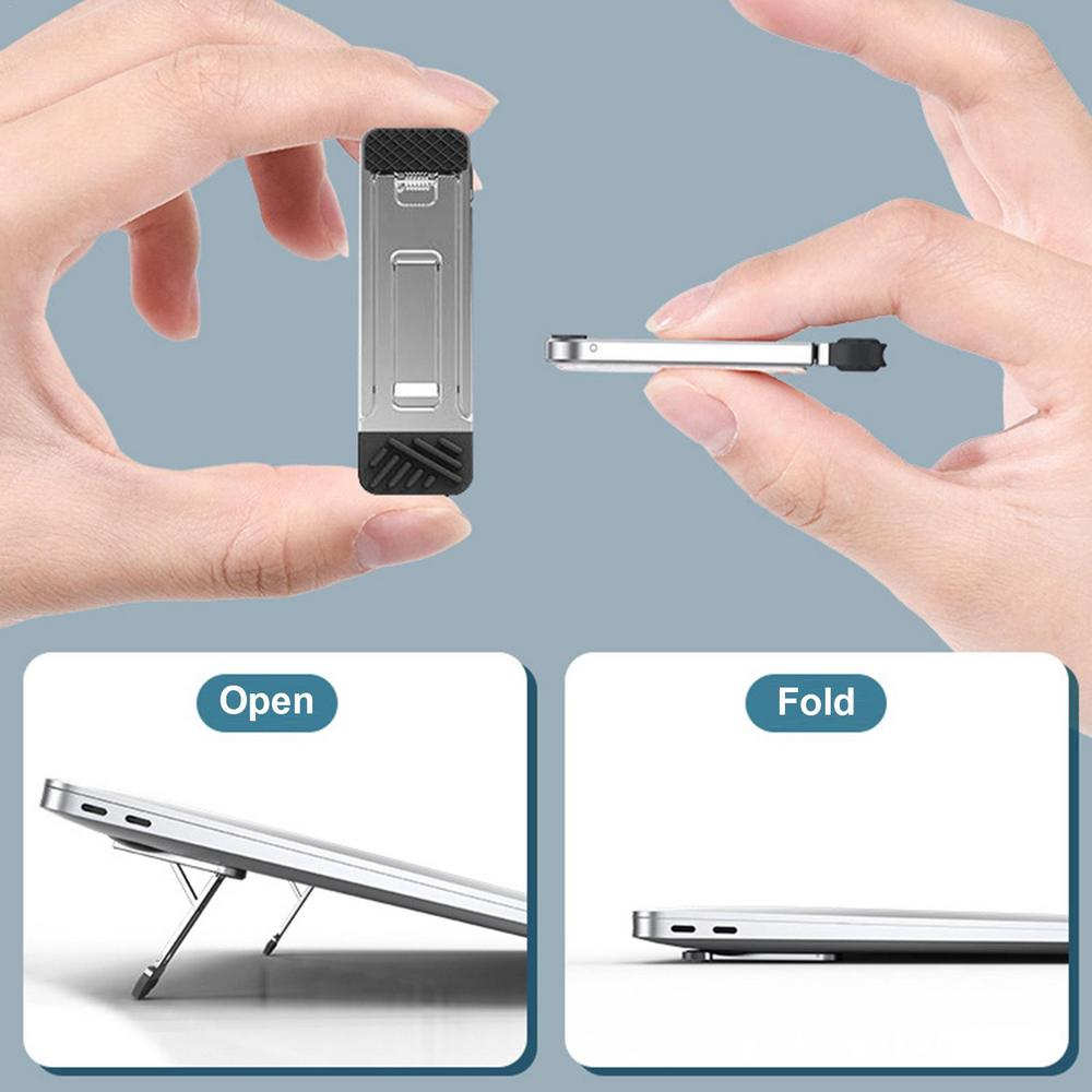 Mini Laptop Holder Portable Laptop Stand Foldable Invisible Notebook ...