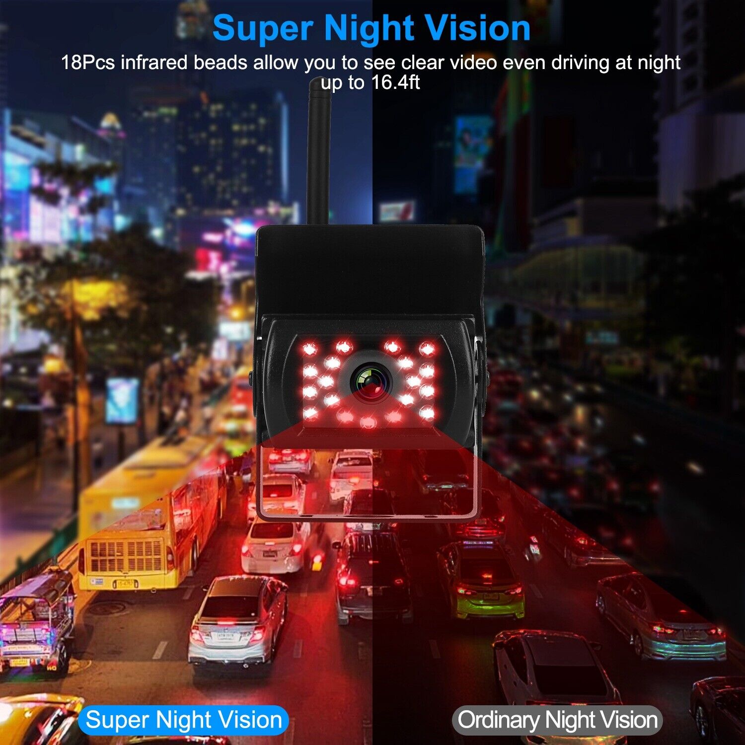 7 Inch Car Rear View Camera Monitor for Truck Parking Display 9-36V HD ...