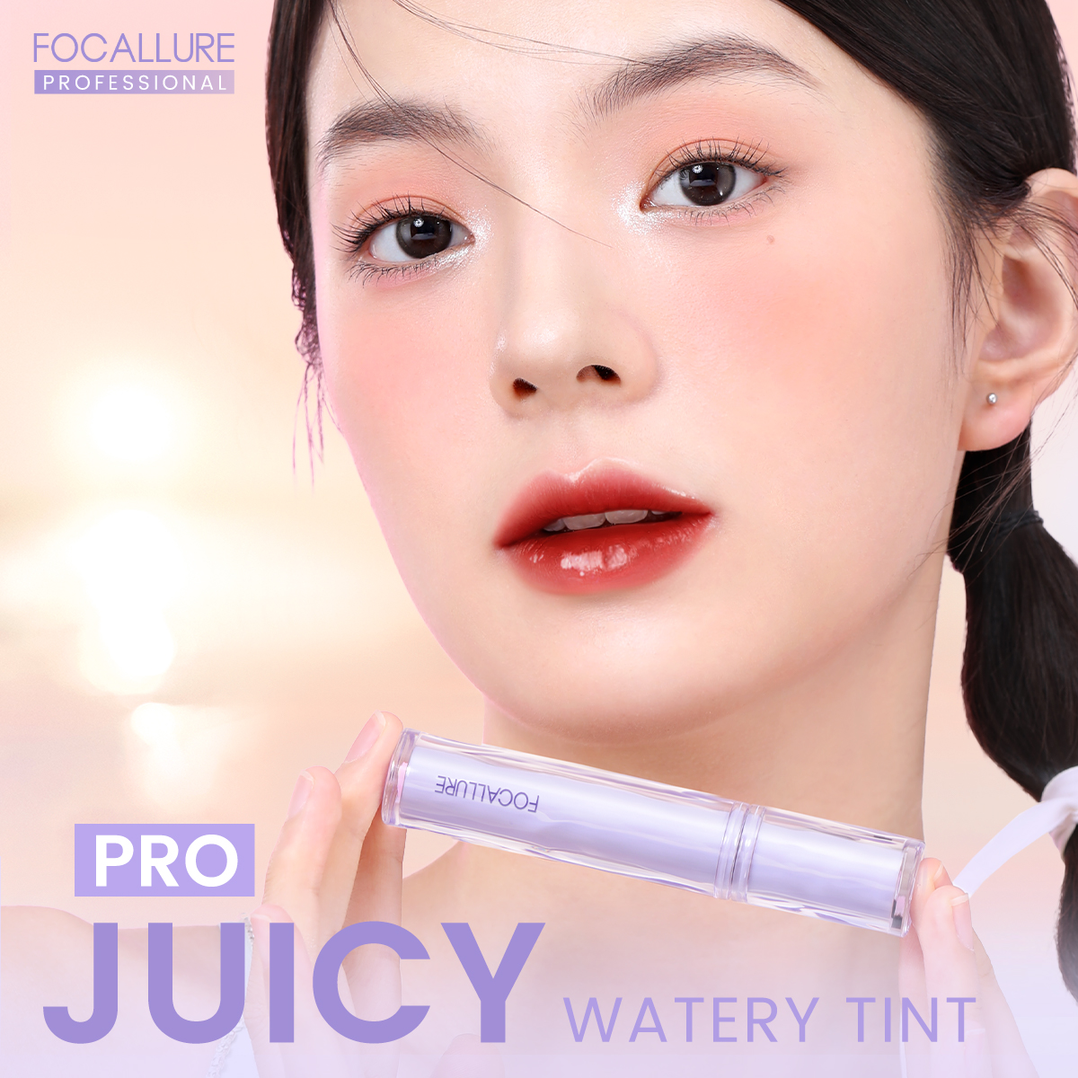 FOCALLURE Watery Lip Tint Projuicy Jelly Korean Glossy Plump Lip Gloss