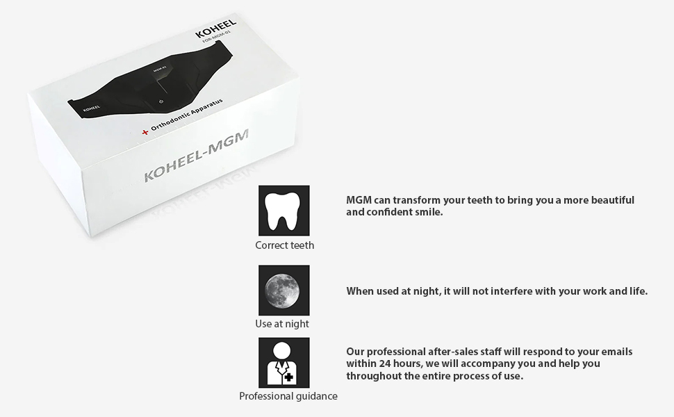 KOHEEL MGM Braces Gigi Teeth Straightener and Vibration Device for Open