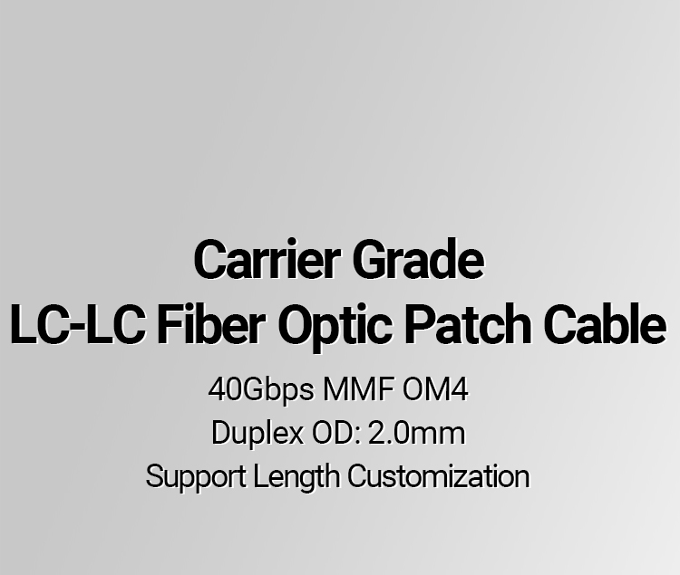 AMPCOM OM4 LC to LC UPC 50/125 Duplex Multimode LSZH Fiber Optic Patch ...