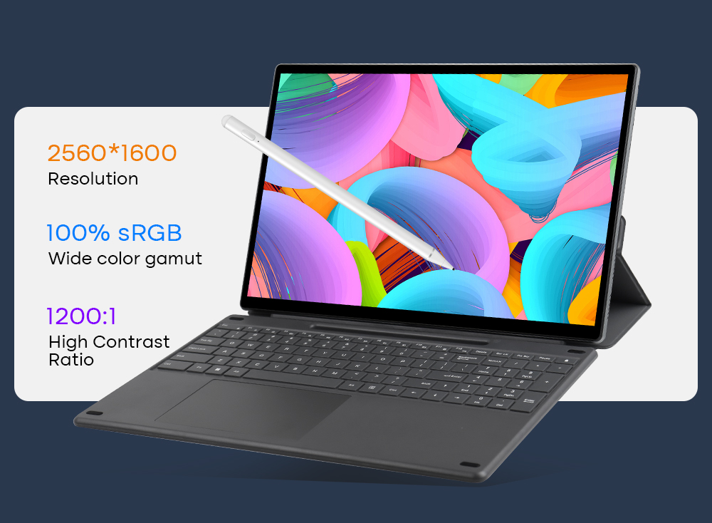 DERE Laptop T60 Pro 16 Inch Touchscreen Laptop 12GB DDR5+1TB SSD 2.5K ...