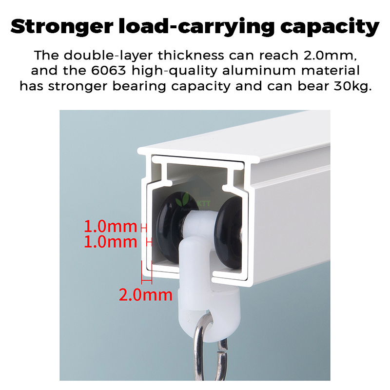 Langsir rod Curtain track rail Batang langsir Curtain rod extendable ...