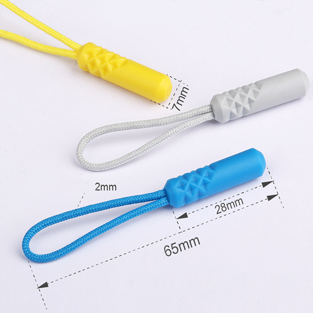 10PCS Zipper Pull Zipper String Hot Cord Rope Pullers Bag Lock Puller ...