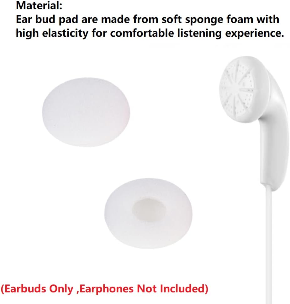 12 Pcs Foam Earbud Earpad Ear Bud Pad Replacement Sponge Covers for 13 ...
