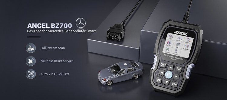 thumbnail image 2 of ANCEL DS160 Bidirectional Scanner For BENZ – Full System OBD2 Diagnostic Tool With Active Test 2 of 5