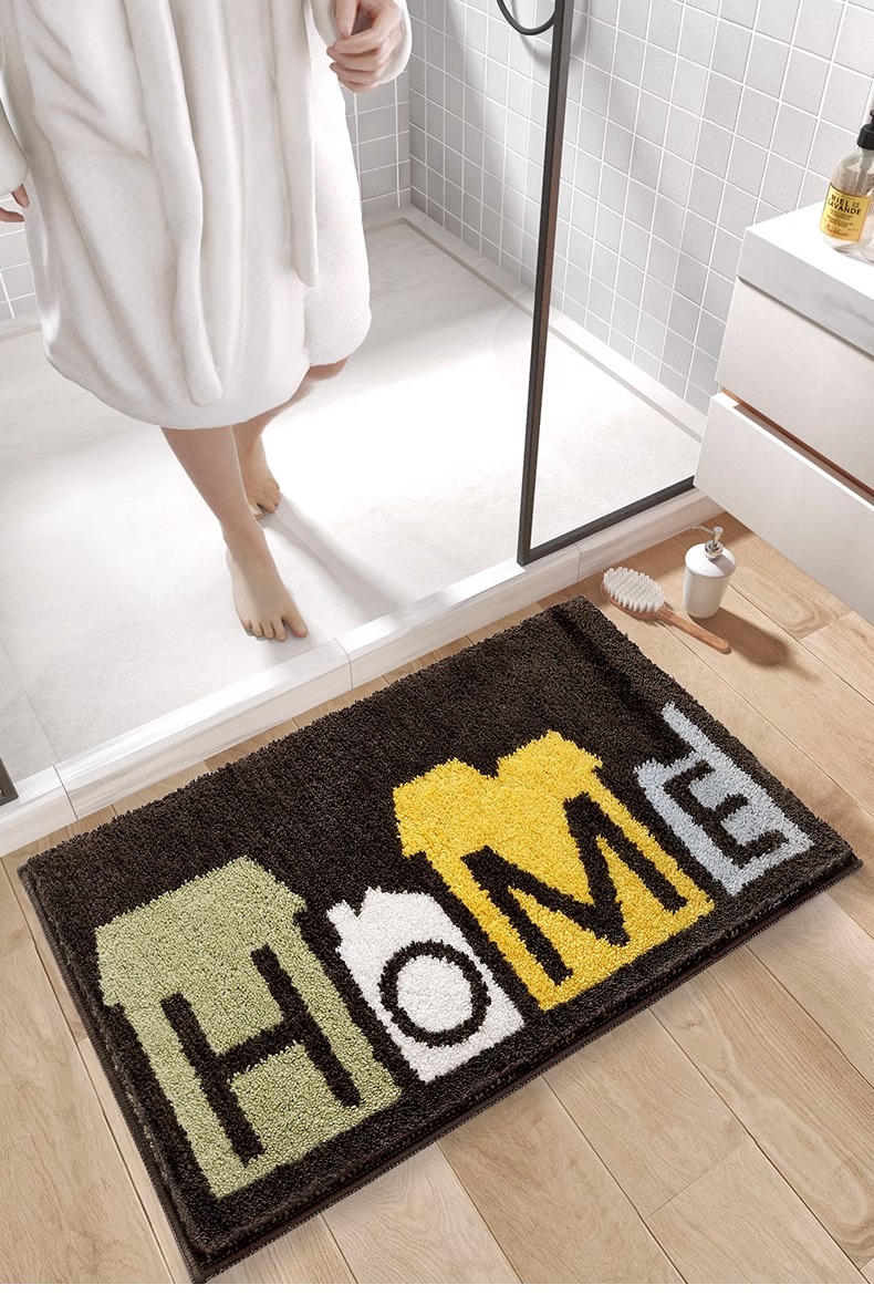 Nordic Toilet Floor Mat Thick NonSlip Carpet Karpet House Door