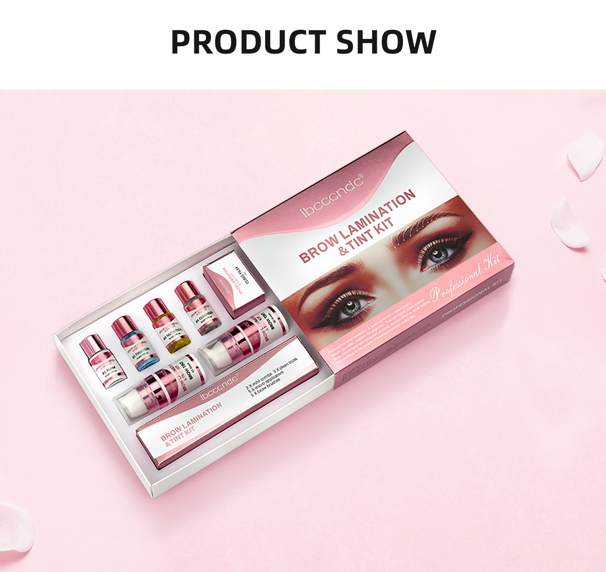IBCCCNDC 2 Colors/set Brow Lamination Kit&Eyebrow Tint Dye Kit ,Eyebrow ...
