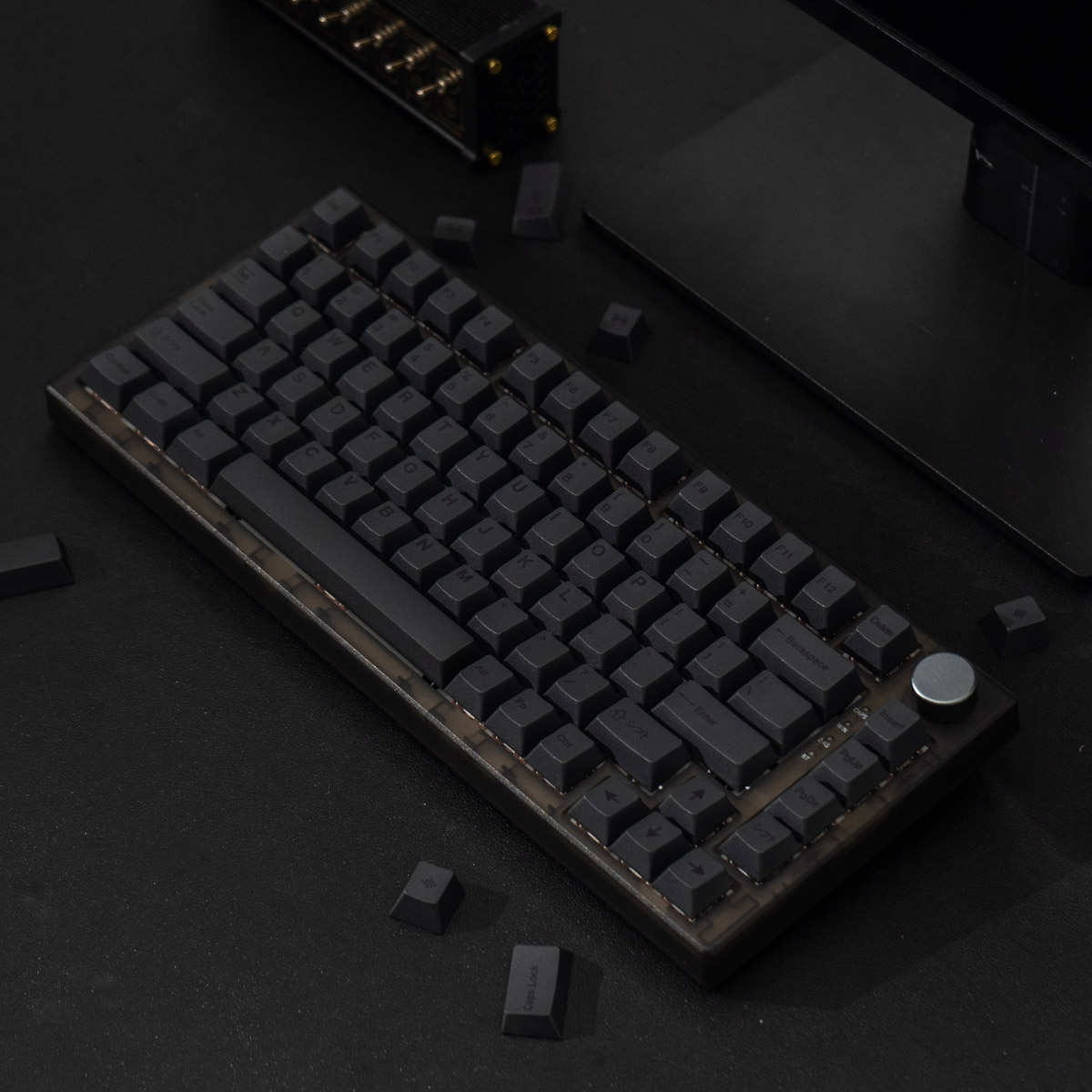 -LW- Homographic Grey PBT Keycaps CHERRY Profile Mechanical Keyboard ...