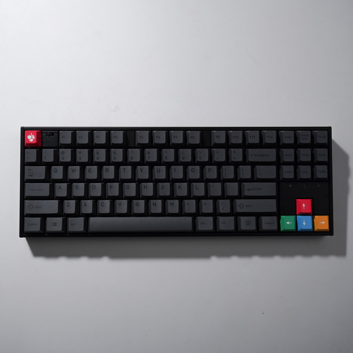 -LW- Homographic Grey PBT Keycaps CHERRY Profile Mechanical Keyboard ...