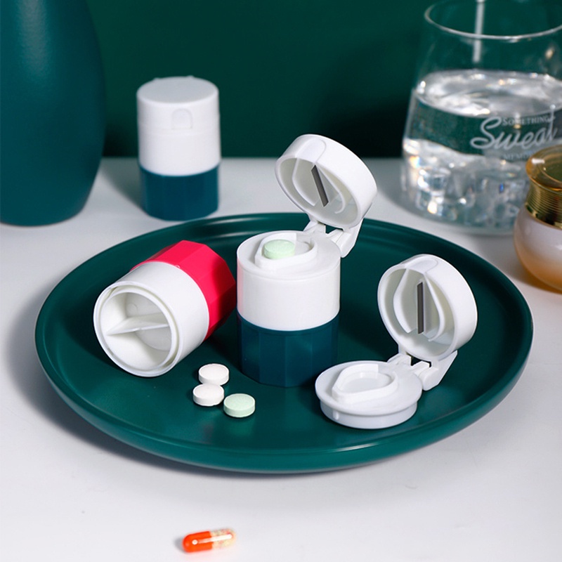 4 In 1 Portable Pill Medicine Crusher Splitter Tablet Divider Cutter ...