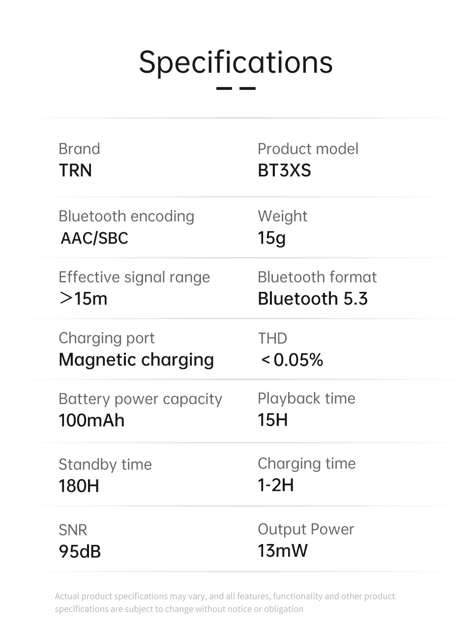 TRN BT3XS Wireless Bluetooth Module 0.75/0.78/MMCX/S/C Pin Earphones ...