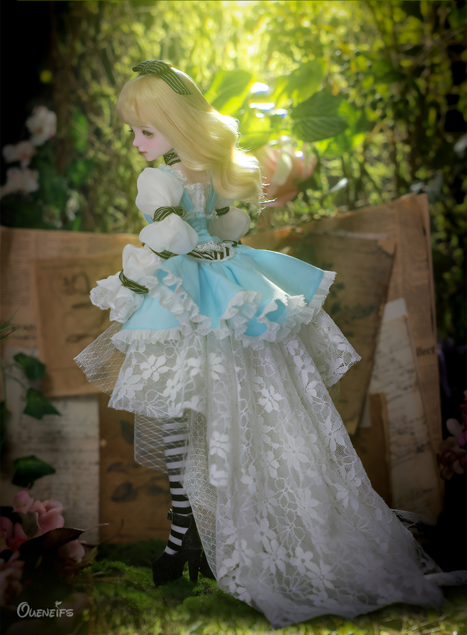 New Design Alice BJD Doll 1/4 Minifee Girl Active Line E Chest Body ...