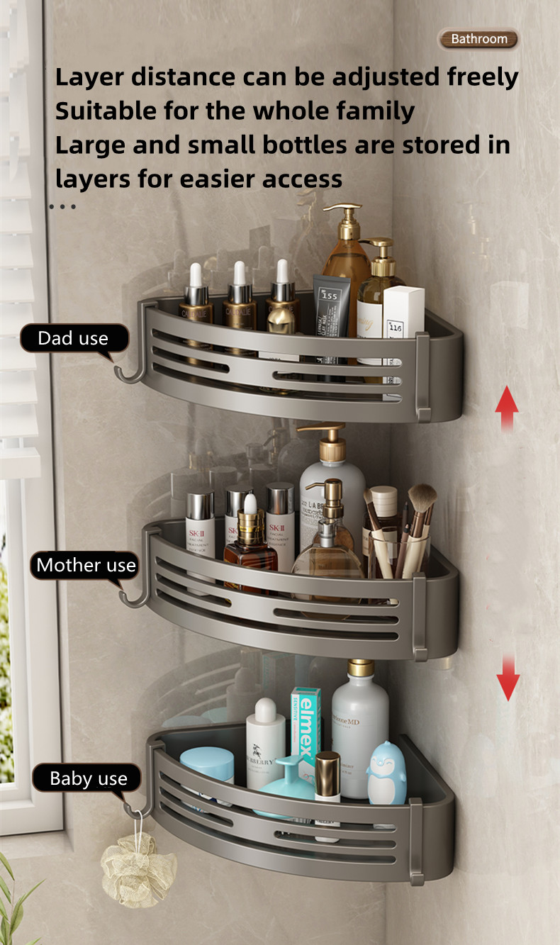 [FUN] bathroom storage rack bathroom storage rack punch-free space ...
