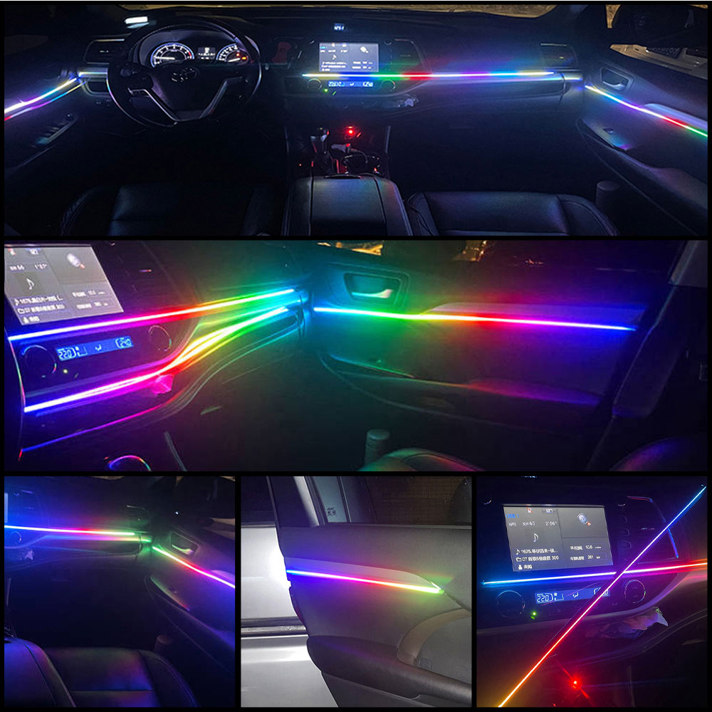 Car Ambient Light For All Models Universal Symphony RGB Acrylic Light ...