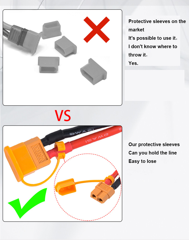 Cache-connecteurs XT60 En Caoutchouc - Lot De 10/20 Pièces, Pour Batteries RC Lipo, Neuf, Protège Contre La Poussière