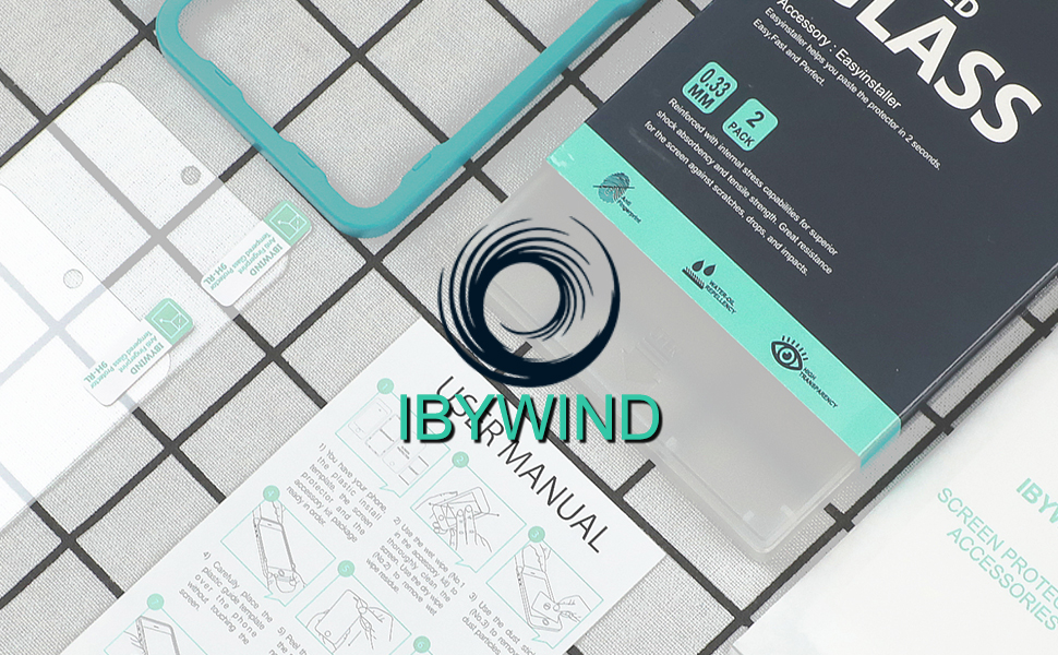 Ibywind Samsung Galaxy S22 5g 2pcs Pack Tempered Glass Screen Protector With Easy Install Kit 3890