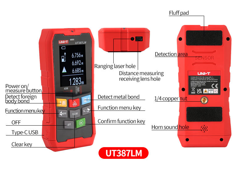 UNI-T UT387E UT387D UT387S Wall Scanner / Metal / Wood / Electricity ...