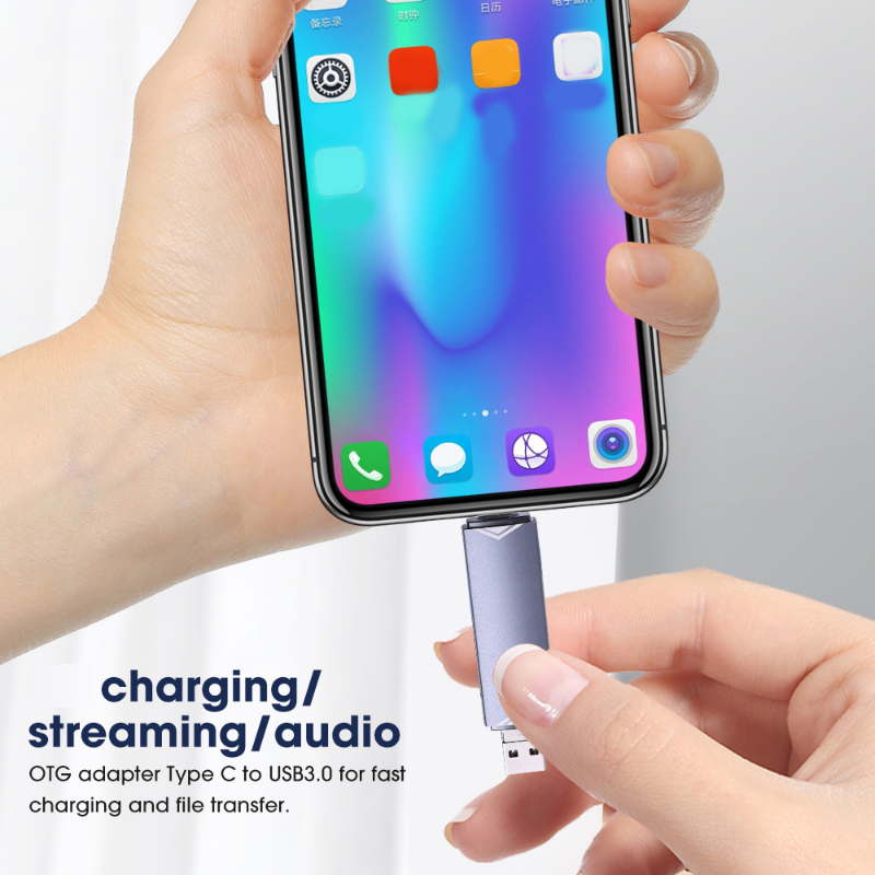 OTG 6 in1 Card Reader USB Type C Micro to USB2.0 TF SD Adapter Flash ...
