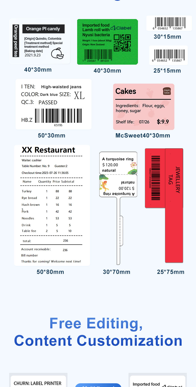 【Local Delivery】Clabel 221B Wireless Bluetooth Thermal Sticker Printer ...