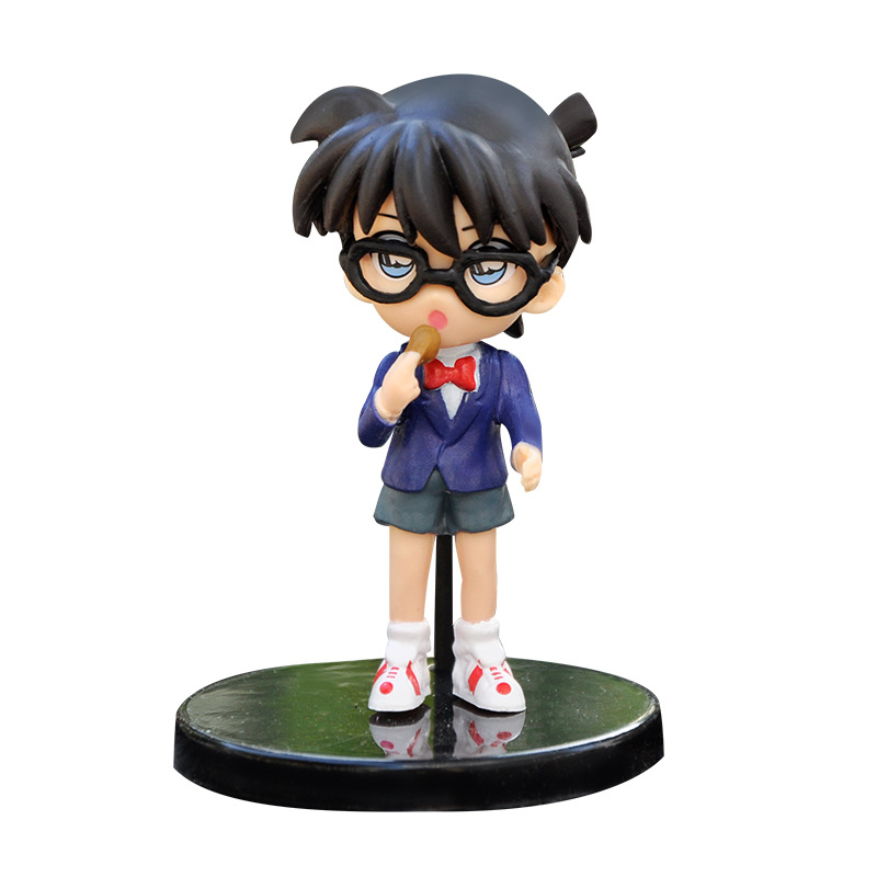 12Pcs/Set Detective Conan Anime Figure Edogawa Konan Kudou Shinichi ...
