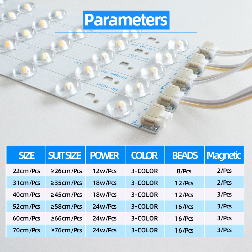 Remote Control Ceiling Replacement Led Lights Source 220V Strip Panel ...