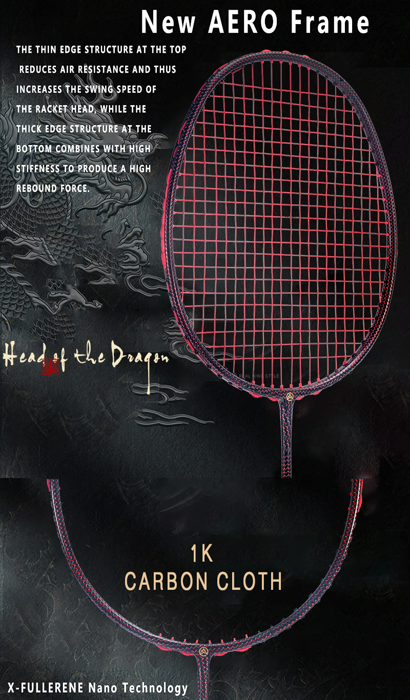 ALPSPORT 1K Super Carbon Professional Badminton Racket Ultra Offensive ...